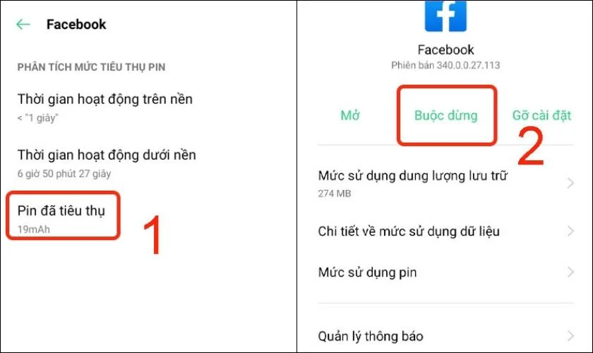Kiểm tra pin ti&ecirc;u thụ của từng app
