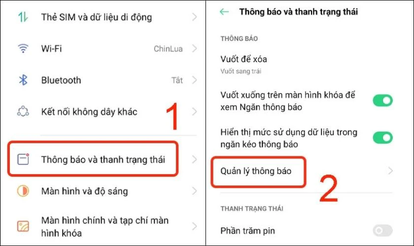 Quản l&yacute; th&ocirc;ng b&aacute;o ứng dụng