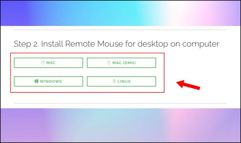 Hướng dẫn d&ugrave;ng Smartphone l&agrave;m chuột m&aacute;y t&iacute;nh bằng Remote Mouse bước 2