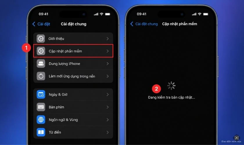 Cập nhật iOS và ứng dụng lên phiên bản mới