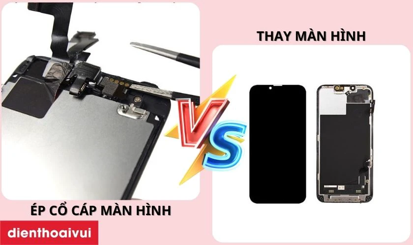 &Eacute;p cổ c&aacute;p m&agrave;n h&igrave;nh cho iPhone c&oacute; g&igrave; kh&aacute;c so với thay m&agrave;n h&igrave;nh?