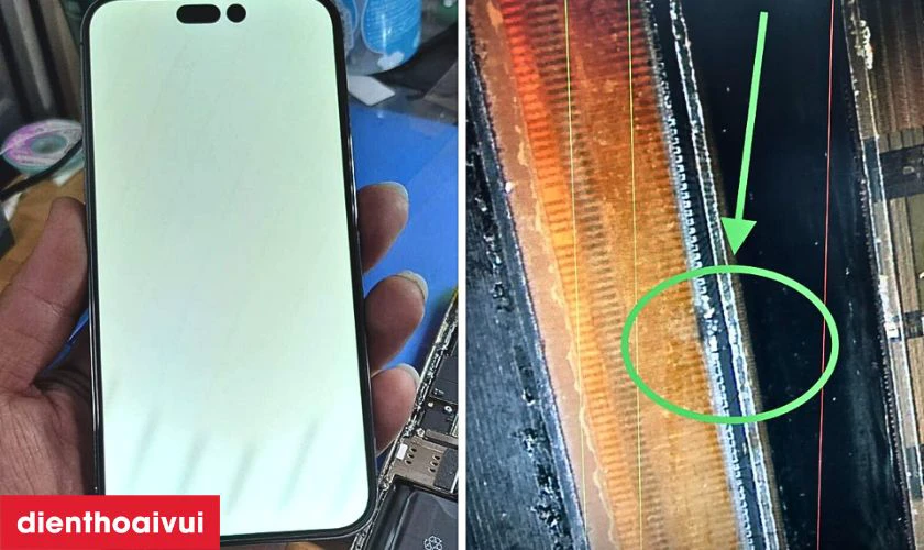 Nguy&ecirc;n nh&acirc;n m&agrave;n h&igrave;nh điện thoại iPhone 15 Pro Max bị hư cổ c&aacute;p
