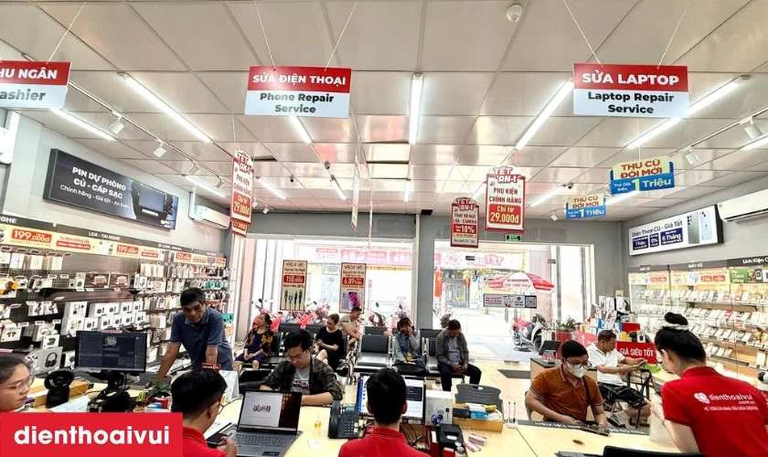 Dịch vụ sửa chữa iPhone ch&iacute;nh h&atilde;ng, lấy liền tại Điện Thoại Vui