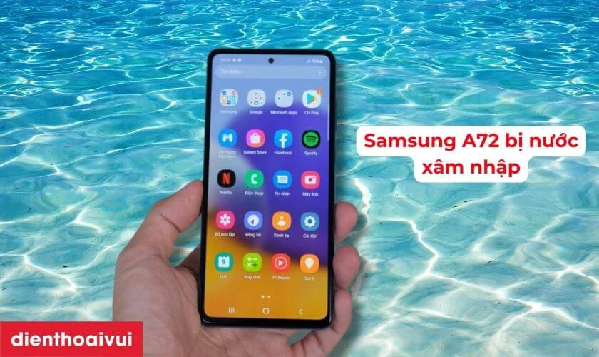 Nguy&ecirc;n nh&acirc;n m&agrave;n h&igrave;nh điện thoại Samsung A72 bị hư cổ c&aacute;p