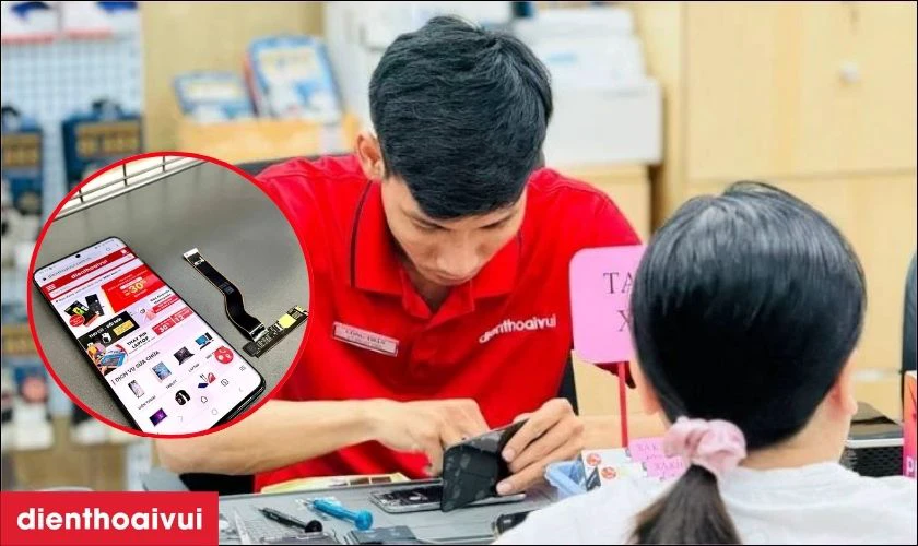Ép cổ cáp màn hình điện thoại Samsung giá rẻ
