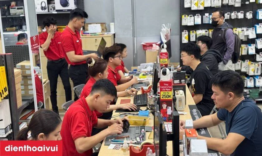 Dịch vụ ép cổ cáp màn hình tại Điện Thoại Vui