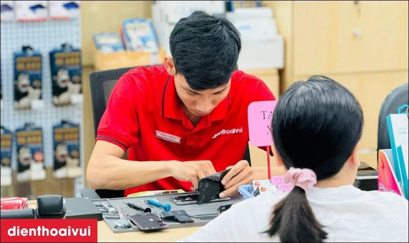 Quy trình các bước ép cổ cáp màn hình