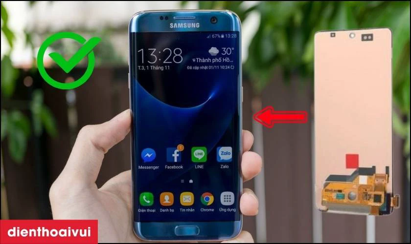Có nên ép cổ cáp màn hình Samsung S7 Edge không