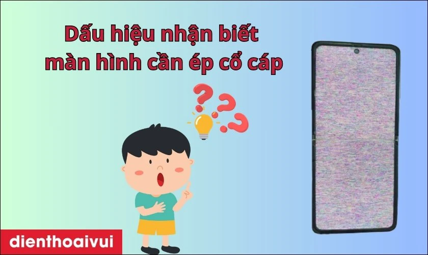 Dấu hiệu màn hình Samsung Z Flip 3 cần ép cổ cáp?