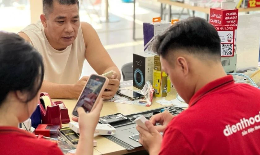 Quy trình ép kính Nubia quận 1 tại Điện Thoại Vui