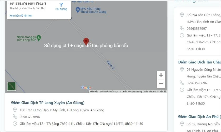 Xem địa chỉ, số điện thoại, giờ l&agrave;m việc của cửa h&agrave;ng MobiFone