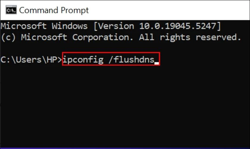 Xoá bản ghi DNS khỏi cache