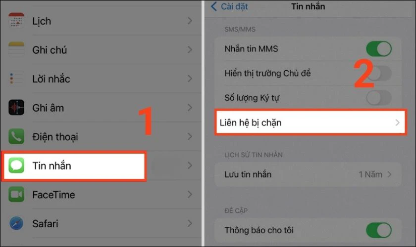 Chặn từng li&ecirc;n hệ 
