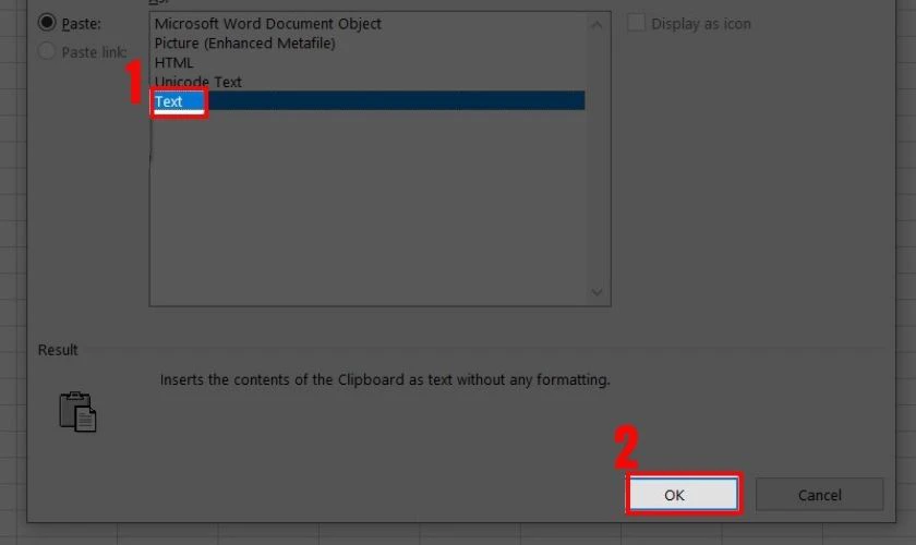 C&aacute;ch sửa lỗi Excel Not Responding - Bỏ định dạng html khi copy d&aacute;n
