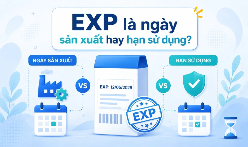 EXP là ngày sản xuất hay hạn sử dụng?