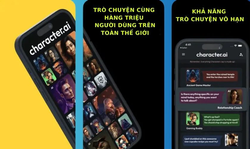 T&iacute;nh năng nổi bật của chatbot Character AI&nbsp;