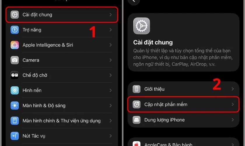 Cập nhật iOS lên phiên bản mới nhất