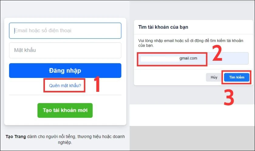 Yêu cầu Facebook gửi lại mã xác nhận