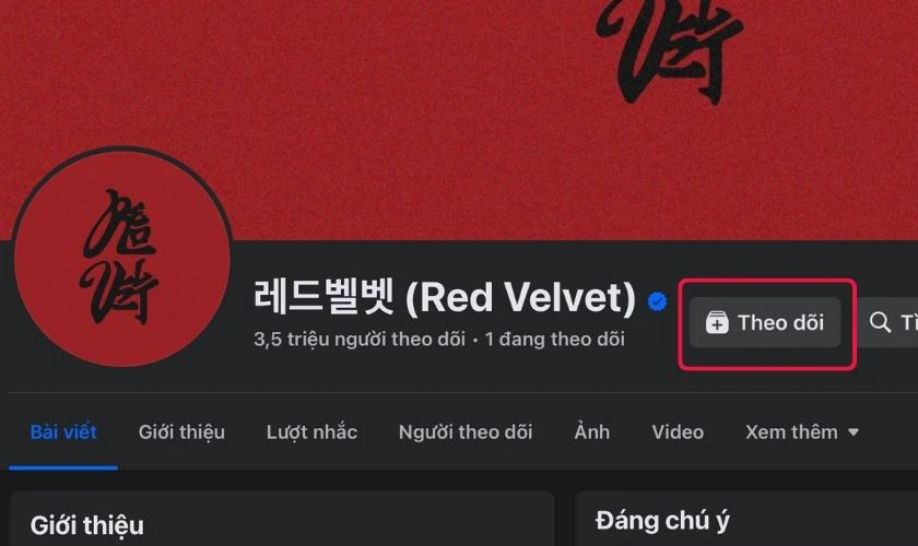 Theo dõi họ bằng cách nhấn vào nút Theo dõi trên trang cá nhân của họ