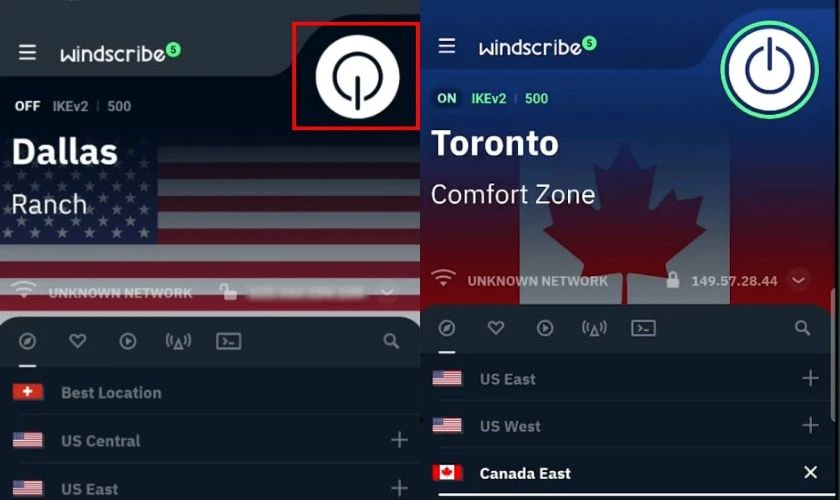 C&aacute;c ứng dụng fake IP tr&ecirc;n Android- Windscribe VPN