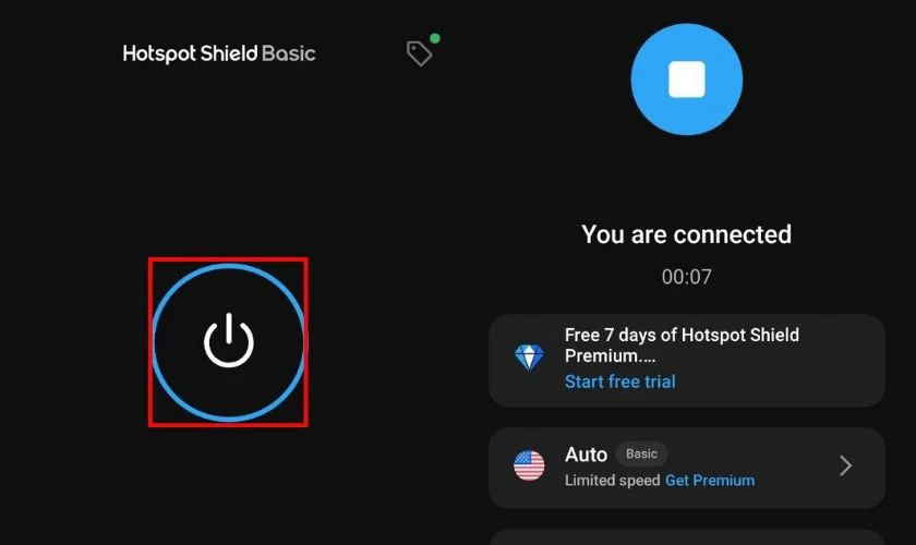 Hotspot Shield VPN Proxy đổi IP điện thoại