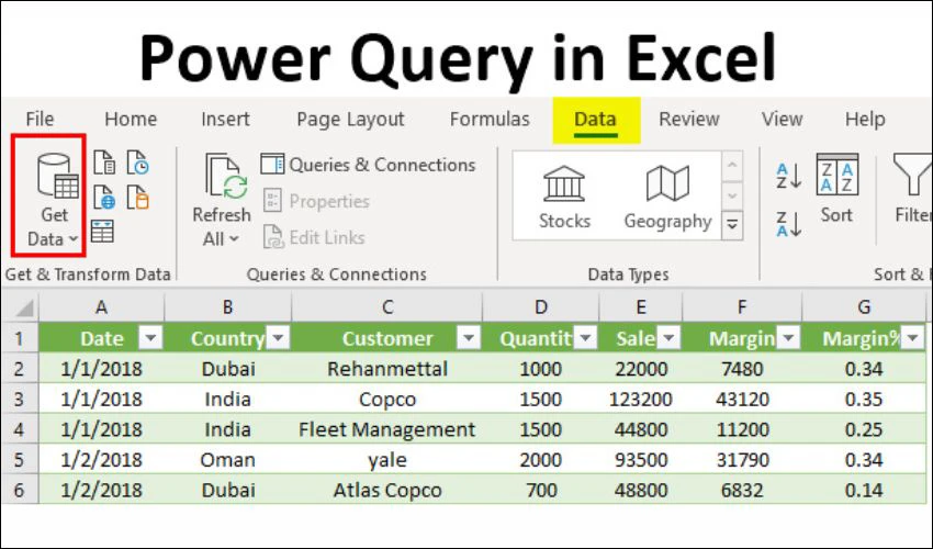 Power Query - C&ocirc;ng cụ tối ưu h&oacute;a file Excel n&ecirc;n thử