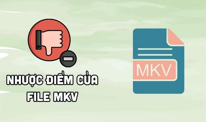 Nhược điểm của File MKV l&agrave; g&igrave;?