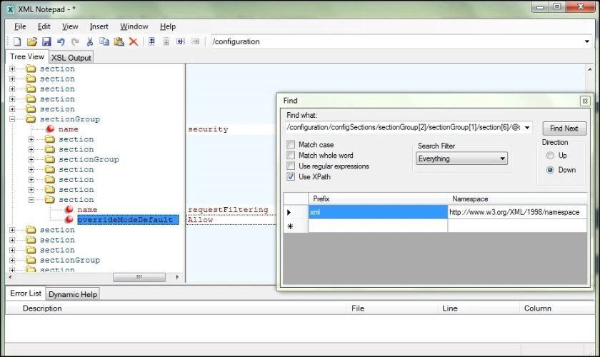 XML Notepad là phần mềm chuyên dụng do chính Microsoft phát hành