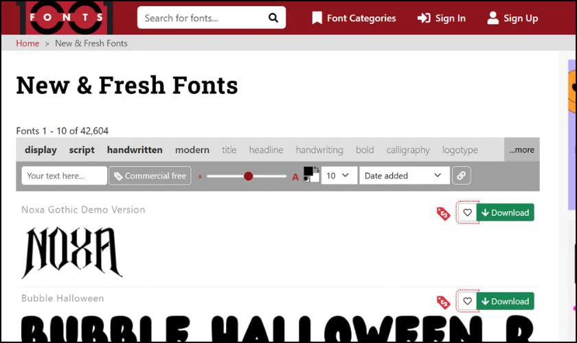 1001 Fonts