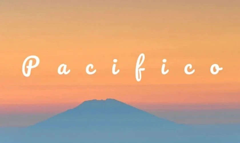Pacifico là font chữ viết tay có đường nét mềm mại