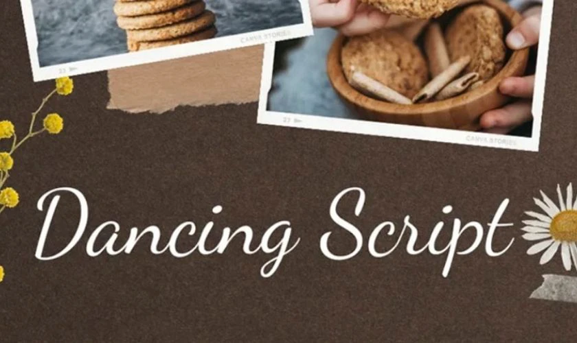 Dancing Script mô phỏng nét chữ viết tay