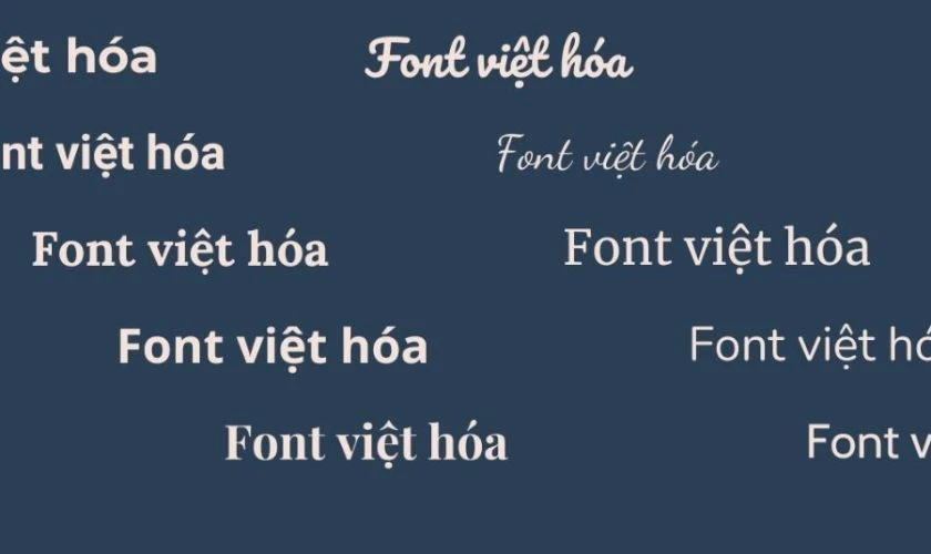 Font tiếng Việt đẹp không lỗi dấu, không lỗi chính tả