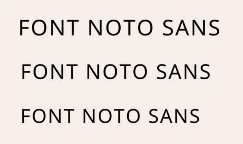 Noto Sans Vietnamese thuộc hệ font Noto