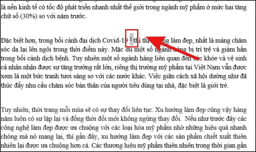 C&aacute;ch x&oacute;a Footnote ch&uacute; th&iacute;ch trong Word