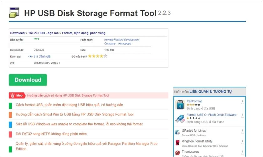 HP USB Disk Storage Format Tool