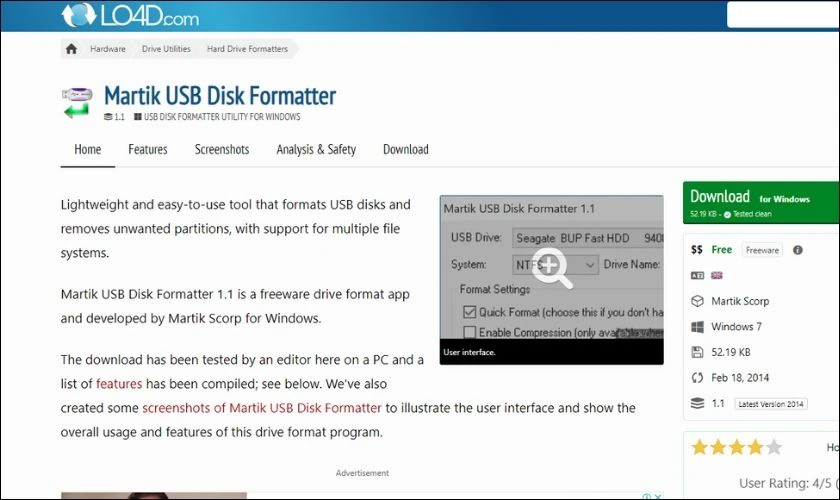 Martik USB Disk Formatter