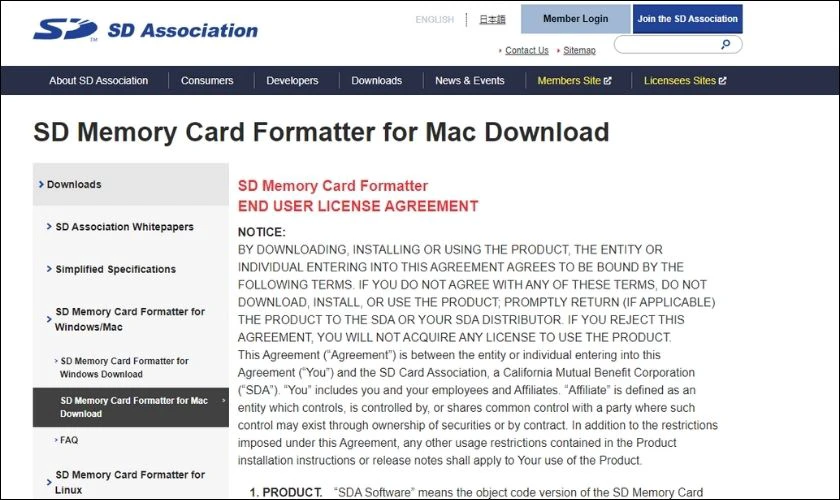 SD Formatter