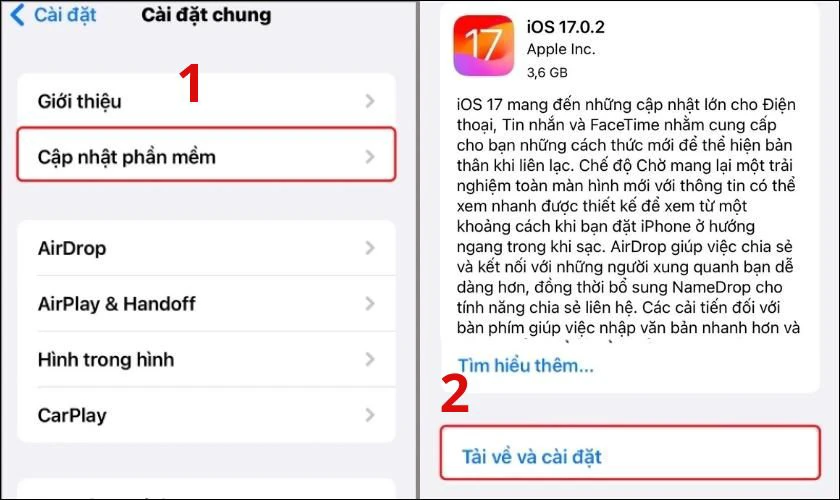 Cập nhật iOS mới nhất cho điện thoại iPhone