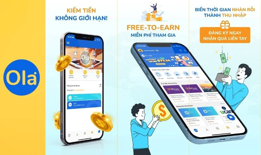 Ola City - Ứng dụng kiếm tiền online tại nh&agrave;