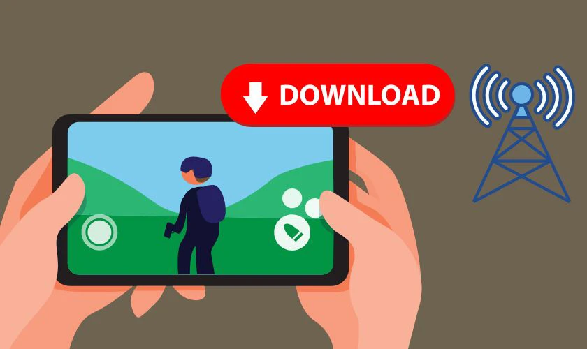 Lưu &yacute; khi tải v&agrave; chơi game kh&ocirc;ng cần mạng