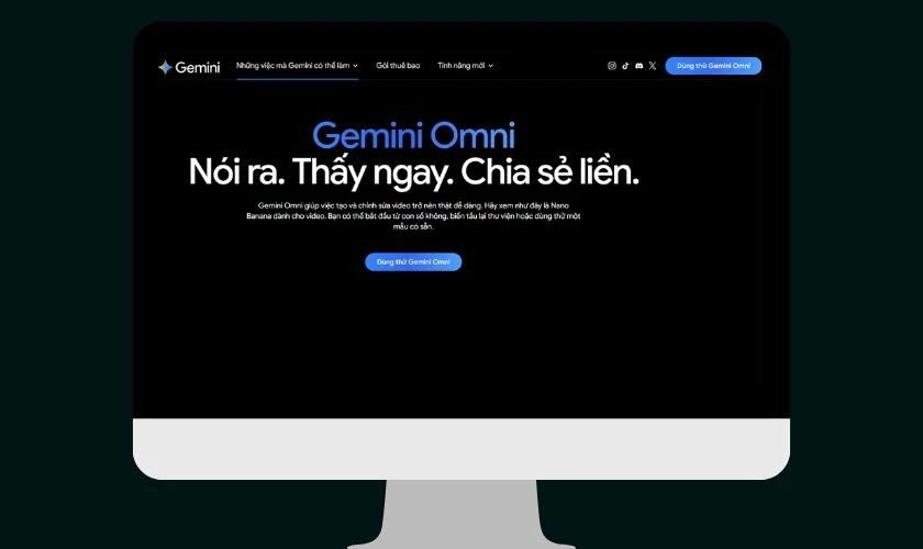 ách đăng ký và sử dụng Gemini Omni - Bước 1