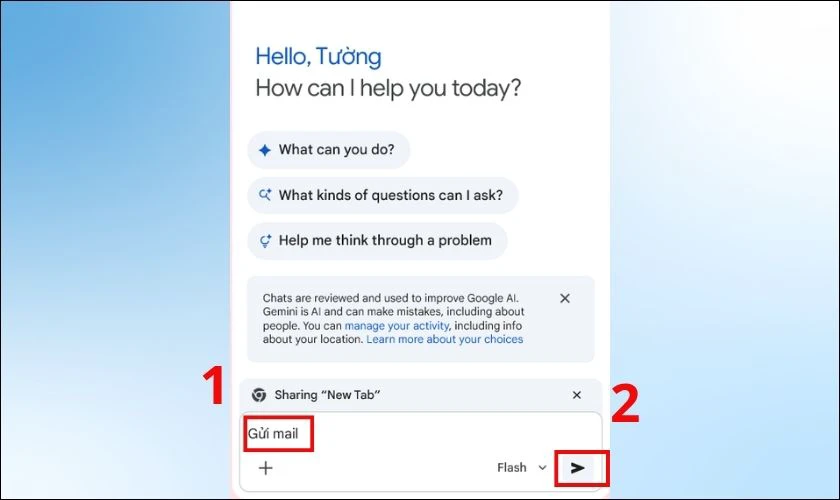 Nhập yêu cầu