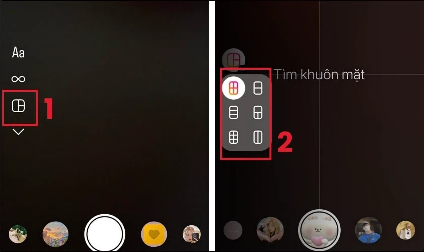 C&aacute;ch gh&eacute;p nhiều ảnh v&agrave;o 1 khung tr&ecirc;n iPhone bằng Instagram