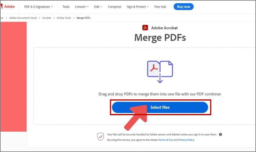 Adobe Merge PDF