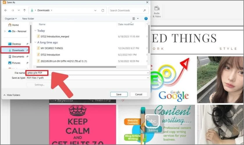 C&aacute;ch gh&eacute;p file PDF tr&ecirc;n m&aacute;y t&iacute;nh