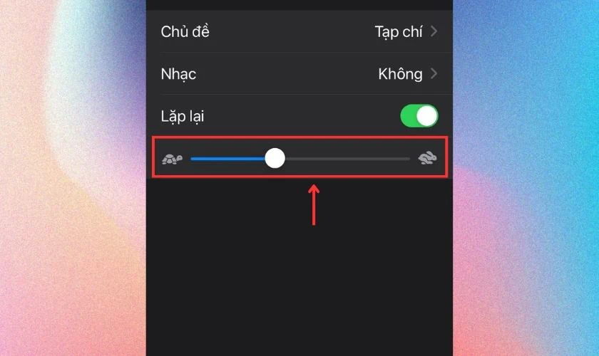 Tùy chọn tăng hay giảm tốc độ để ghép video trên iPhone