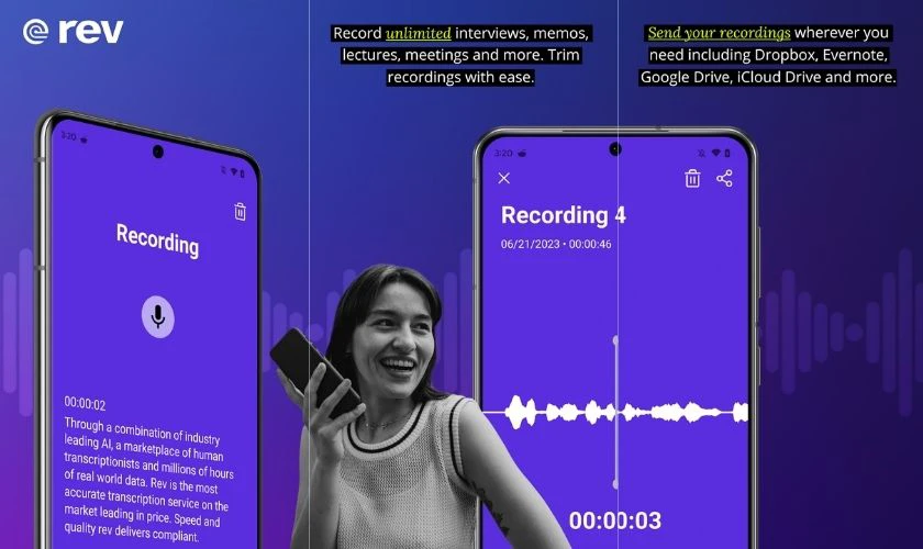 Rev: Record & Transcribe