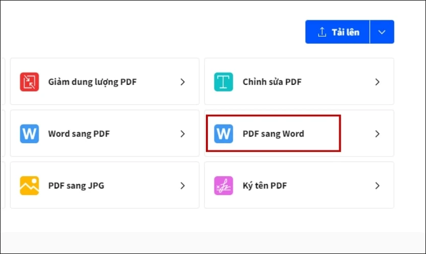 Giải n&eacute;n file PDF sang Word, Excel online với Small PDF
