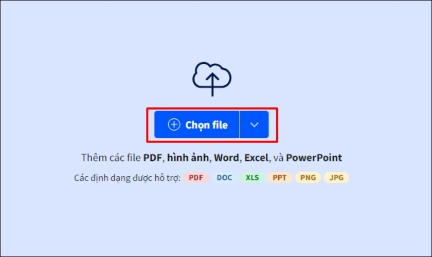 Nhấp v&agrave;o mục chọn File
