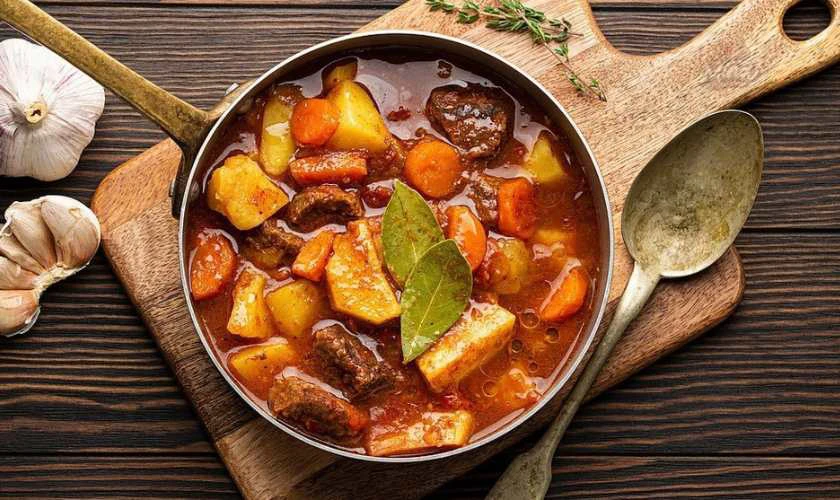 B&ograve; hầm rượu vang thơm lừng đ&ecirc;m Gi&aacute;ng sinh
